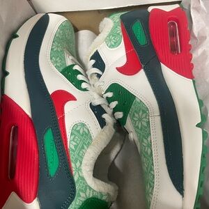 Nike Red and Green Sneakers Bold Design